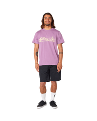 The Rip Curl Mens Paradise Land T-Shirt in Dusty Purple