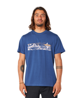 The Rip Curl Mens Paradise Land T-Shirt in Washed Navy