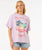 The Rip Curl Womens Cove Heritage T-Shirt in Lilac