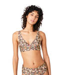 The Rip Curl Womens Sea Of Dreams Reversible Halter Bikini Top in Brown