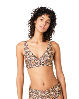 The Rip Curl Womens Sea Of Dreams Reversible Halter Bikini Top in Brown