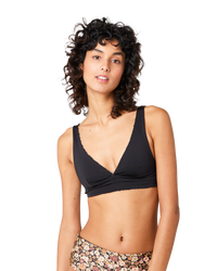 The Rip Curl Womens Sea Of Dreams Reversible Halter Bikini Top in Brown