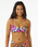 The Rip Curl Womens Hibiscus Heat Crop Bikini Top in Multi