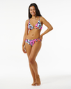 The Rip Curl Womens Hibiscus Heat D-DD Cup Balconette Bikini Top in Multi