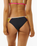 The Rip Curl Womens Hibiscus Heat Splice Cheeky Bikini Bottoms in Washed Black