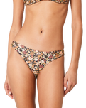 The Rip Curl Womens Sea Of Dreams Cheeky Bikini Bottoms in Brown