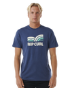 The Rip Curl Mens Surf Revival Capture T-Shirt in Washed Navy