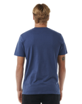 The Rip Curl Mens Surf Revival Capture T-Shirt in Washed Navy