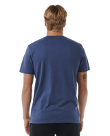 The Rip Curl Mens Surf Revival Capture T-Shirt in Washed Navy