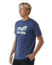 The Rip Curl Mens Surf Revival Capture T-Shirt in Washed Navy