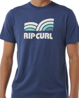 The Rip Curl Mens Surf Revival Capture T-Shirt in Washed Navy