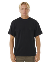 The Rip Curl Mens Search Embroidery T-Shirt in Black