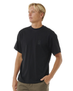 The Rip Curl Mens Search Embroidery T-Shirt in Black