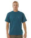 The Rip Curl Mens Search Embroidery T-Shirt in Trekking Green