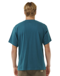 The Rip Curl Mens Search Embroidery T-Shirt in Trekking Green