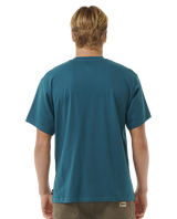 The Rip Curl Mens Search Embroidery T-Shirt in Trekking Green