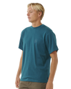 The Rip Curl Mens Search Embroidery T-Shirt in Trekking Green