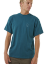 The Rip Curl Mens Search Embroidery T-Shirt in Trekking Green