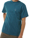 The Rip Curl Mens Search Embroidery T-Shirt in Trekking Green