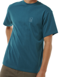 The Rip Curl Mens Search Embroidery T-Shirt in Trekking Green