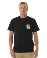 The Rip Curl Mens Surf Revival Lined Up T-Shirt in Black