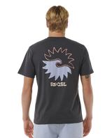 The Rip Curl Mens SWC Breaker T-Shirt in Washed Black