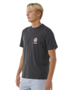 The Rip Curl Mens SWC Breaker T-Shirt in Washed Black