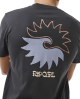 The Rip Curl Mens SWC Breaker T-Shirt in Washed Black