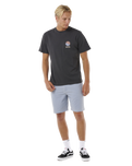 The Rip Curl Mens SWC Breaker T-Shirt in Washed Black