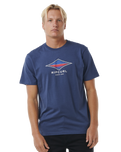 The Rip Curl Mens Filler T-Shirt in Washed Navy