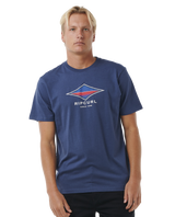 The Rip Curl Mens Filler T-Shirt in Washed Navy