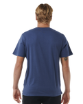 The Rip Curl Mens Filler T-Shirt in Washed Navy