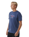 The Rip Curl Mens Filler T-Shirt in Washed Navy