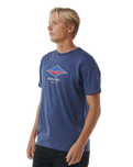 The Rip Curl Mens Filler T-Shirt in Washed Navy