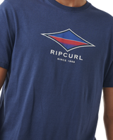 The Rip Curl Mens Filler T-Shirt in Washed Navy