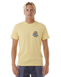 The Rip Curl Mens SWC Hazey T-Shirt in Straw