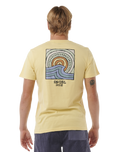 The Rip Curl Mens SWC Hazey T-Shirt in Straw