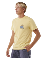 The Rip Curl Mens SWC Hazey T-Shirt in Straw