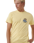 The Rip Curl Mens SWC Hazey T-Shirt in Straw