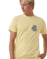 The Rip Curl Mens SWC Hazey T-Shirt in Straw