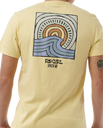 The Rip Curl Mens SWC Hazey T-Shirt in Straw