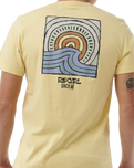 The Rip Curl Mens SWC Hazey T-Shirt in Straw