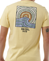 The Rip Curl Mens SWC Hazey T-Shirt in Straw