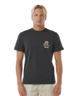 The Rip Curl Mens SWC Hazey T-Shirt in Washed Black