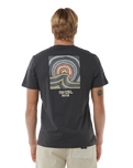 The Rip Curl Mens SWC Hazey T-Shirt in Washed Black