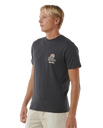 The Rip Curl Mens SWC Hazey T-Shirt in Washed Black