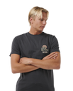 The Rip Curl Mens SWC Hazey T-Shirt in Washed Black