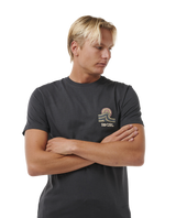 The Rip Curl Mens SWC Hazey T-Shirt in Washed Black