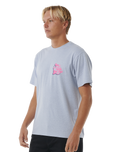 The Rip Curl Mens Surfer Dude T-Shirt in Spray Blue