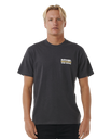 The Rip Curl Mens Surfer Dude T-Shirt in Washed Black